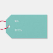 kerstBeer Cadeaulabel (Achterkant Horizontaal)