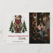 kerstBeer Feestdagenkaart (Voorkant / Achterkant)