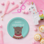 kerstBeer Papieren Bordje (Feest)