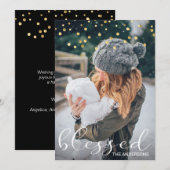 Kerstbeerloze Gold Confetti overlay FOTO (Voorkant / Achterkant)