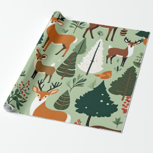 kerstbeestjes-inpakpapier cadeaupapier