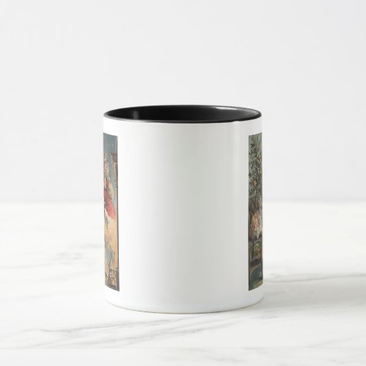 kerstbegroet kerstkerstkerstkerstkerstman met bome mok (Midden)