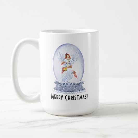  kerstbek met snowglobe koffiemok (Links)