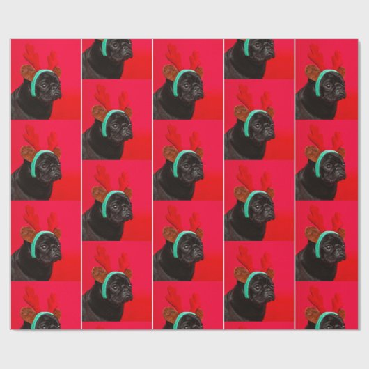 kerstbeker cadeaupapier (Vlak)