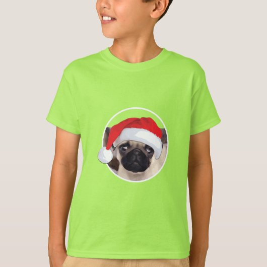 Kerstbeker - Kinderen Basic T-Shirt (Voorkant)