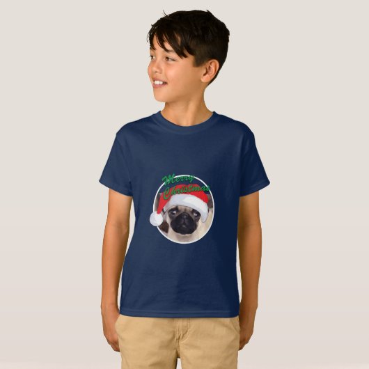 Kerstbeker - Kinderen Basic T-Shirt (Voorkant volledig)