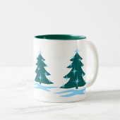 kerstbeker met feestdag Mok Koffiebeker kerstmis (Voorkant rechts)