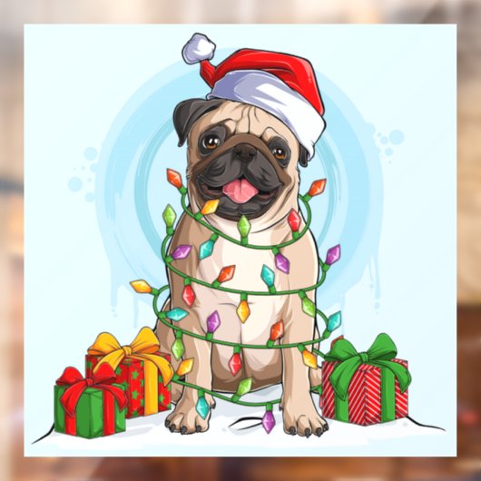 kerstbeker raamsticker (Vel 2)