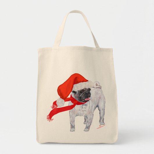 kerstbeker tote bag (Voorkant)