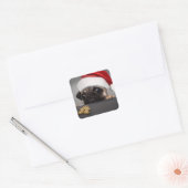 kerstbeker vierkante sticker (Envelop)