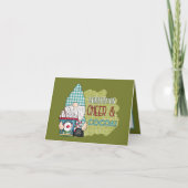 kerstbekeraarster cacao gnome voegt sentiment toe feestdagen kaart (Voorkant)