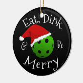 Kerstbekkenkanton Gezegde Metal Ornament (Links)