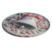 Kerstbel en snoepstokjes snijplank (Hoek)