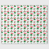 Kerstbel Patronen Cadeaupapier (Vlak)