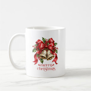 Kerstbellen & Hulst Decoratie Koffiemok