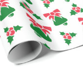 Kerstbelpatronen Cadeaupapier (Rol Hoek)