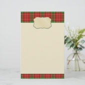 kerstbenodigdheden briefpapier (Staand voorkant)