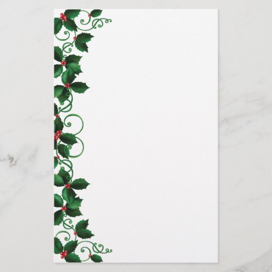 kerstbenodigdheden briefpapier (Voorkant)