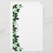 kerstbenodigdheden briefpapier (Voorkant / Achterkant)