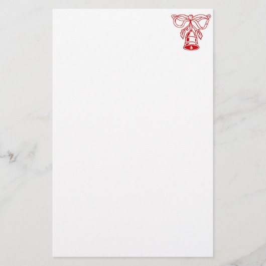 kerstbenodigdheden | Papier schrijven met bel (Voorkant)