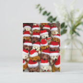 kerstberen feestdagenkaart (Staand voorkant)