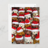 kerstberen feestdagenkaart (Voorkant / Achterkant)