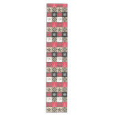 Kerstberg patchwork medium tafelloper (Voorkant)