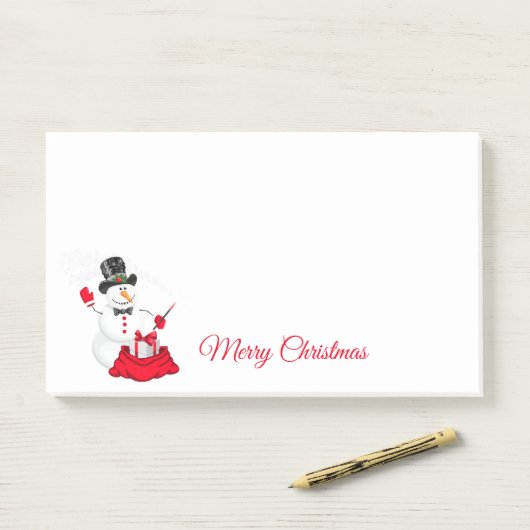 kerstbericht post-it® notes (Op bureau)