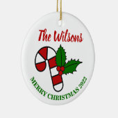 kerstberichtornament keramisch ornament (Rechts)