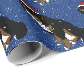 KerstBernese Mountain Dog Cadeaupapier (Rol Hoek)