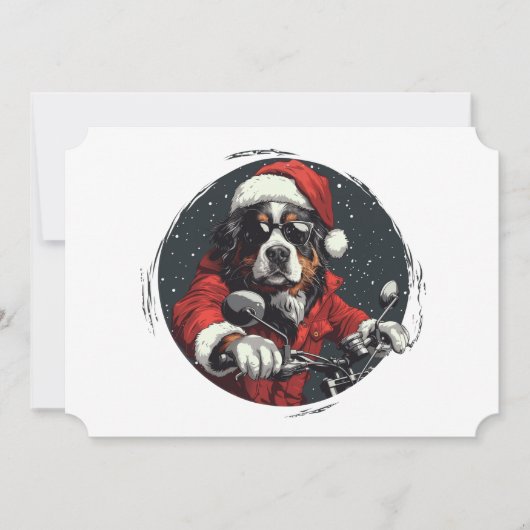 KerstBernese Mountain Dog Feestdagenkaart (Voorkant)