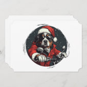 KerstBernese Mountain Dog Feestdagenkaart (Voorkant / Achterkant)