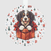 kerstBernese Mountain Dog gepersonaliseerd Ornament (achterkant)