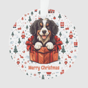 kerstBernese Mountain Dog gepersonaliseerd Ornament
