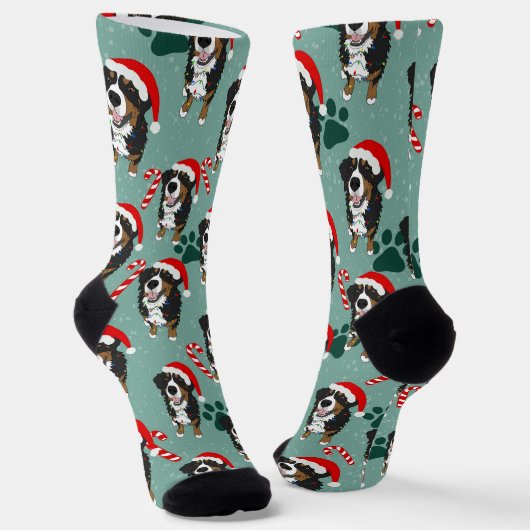 KerstBernese Mountain Dog Socks Sokken (Gebogen)