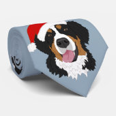 KerstBernese Mountain Dog Stropdas (Opgerold)
