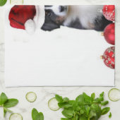 KerstBernese Mountain Dog Theedoek (Gevouwen)