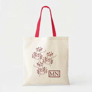 Kerstbes Bourgogne Takjes Tak Bibliotheek Tote Bag