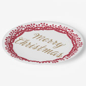 kerstbes met bord op papier (Gekanteld)