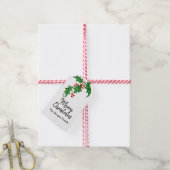 kerstbessen cadeaulabel (Met Touw)