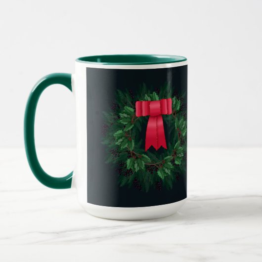 kerstbessen en bijkantoren met schroefdraad mok (Links)