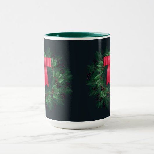 kerstbessen en bijkantoren met schroefdraad mok (Midden)