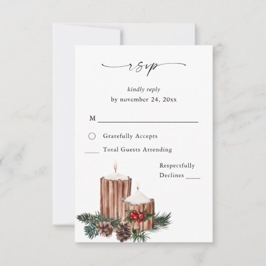 kerstbessen en pine op maaltijd RSVP VER 2 (Voorkant)