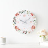 kerstbessen en punsettia grote klok (Huis)