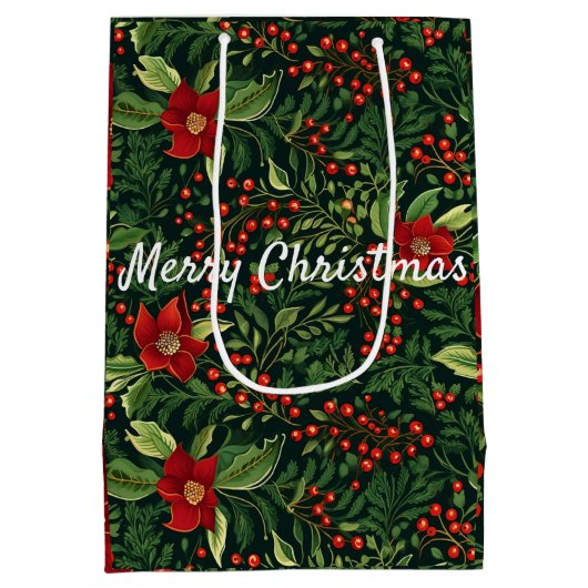 kerstbessen medium cadeauzakje (Achterkant)