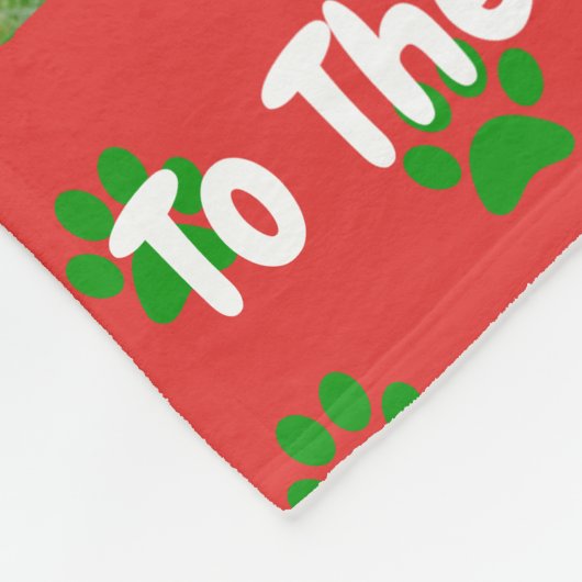 Kerstbeste foto van pap met ever fleece deken (Hoek)