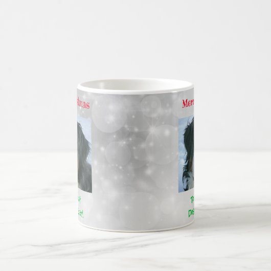 Kerstbeste foto van pap met ever koffiemok (Center)