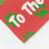 Kerstbeste hond Mam Oog Foto Fleece Deken (Hoek)