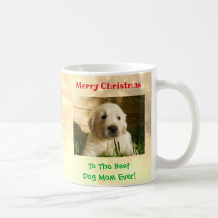 Kerstbeste hond Mam Oog Foto Koffiemok