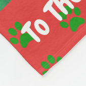 Kerstbeste kat Pap Ever Pet Foto Fleece Deken (Hoek)